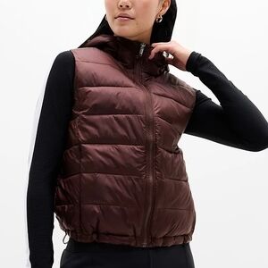 Athleta Aire Puffer Vest Size Small New!!